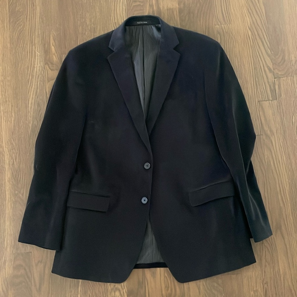 Mens Calvin Klein Navy Courdory Sports Coat / Blazer